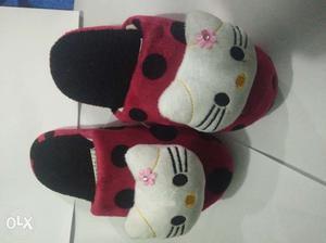 Woolen sleeper very soft touch mickey mouse red