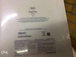 Brand new *IPad Pro gb only WiFi Indian