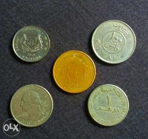 Different city's coins collection