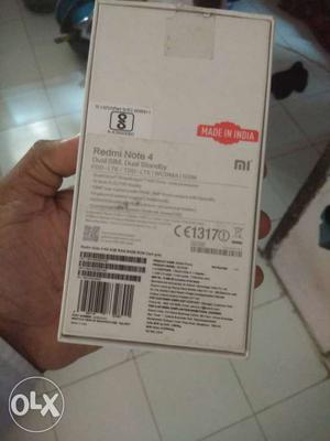 Redmi note 4 4gb ram 64gb room Full kit