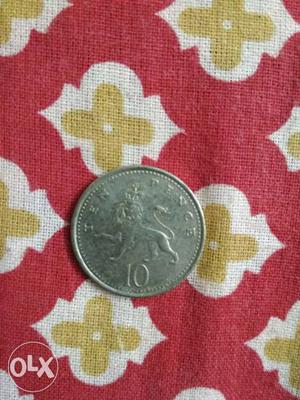 10 U.S.A. Silver-colored Pence