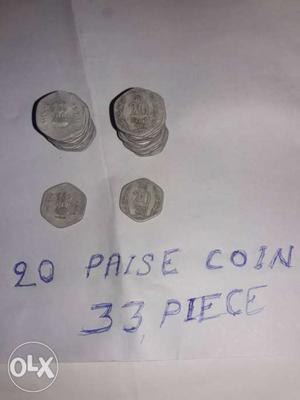 20 India Paise Coin Collection