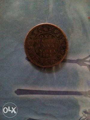 Antique indain coin which is made in America
