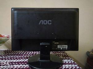 Black AOC Flat Screen Monitor