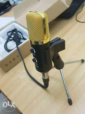 Black And Gold Condenser Microphone