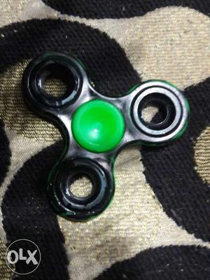 Black And Green Fidget Spinner