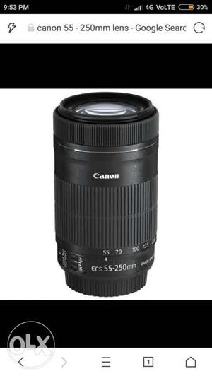 Black Canon EFS mm Camera Lens Screenshot