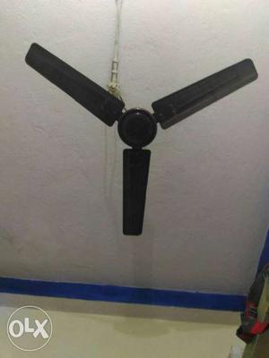 Black Plastic 3-blade Ceiling Fan