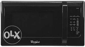 Black Whirlpool Microwave Oven