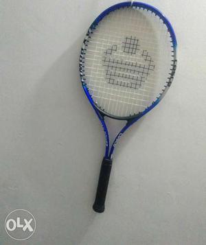 Blue And Black Tennis Racket