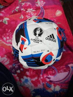 Blue And White Adidas Soccer Ball