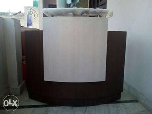 Counter for shop brown & silver colour with