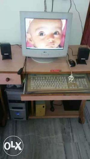 Desktop PC in real good condition. PC table with