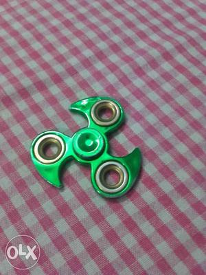 Gray And Green Hand Spinner