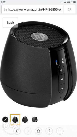 HP S Wireless Bluetooth Mini Speakers (Black) Brand New