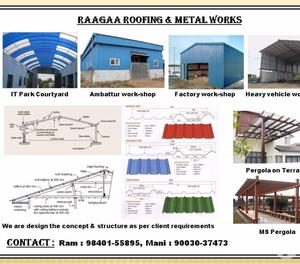 Metal works & Roofing Sheds Chennai