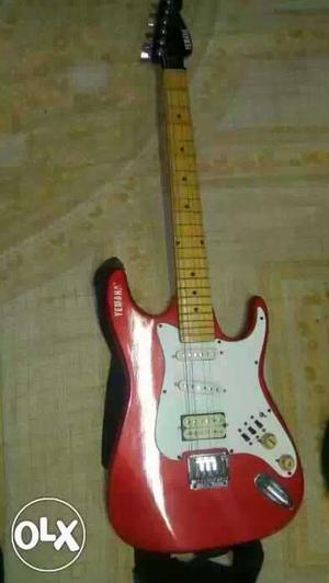 Red And White Telecaster Guitar