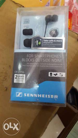 Sennheiser earphones cx 275s with pouch 100% OG