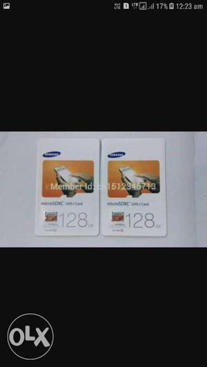 Two 128GB Samsung MicroSDHC Packs