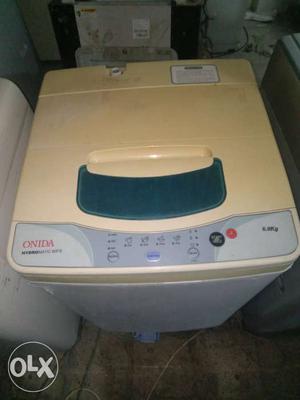 White Onida Top-load Washing Machine in super working