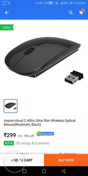 Wireless mouse fresh price not used good condition