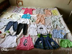 0 to 6 month baby clothes kids wear mostly branded rerly