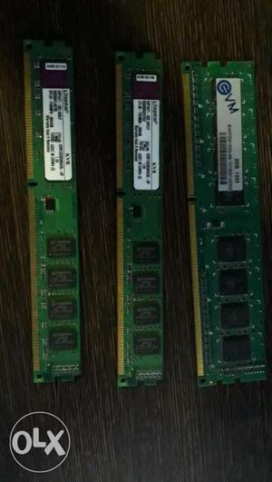 2GB DDR3 RAM x 3 pieces