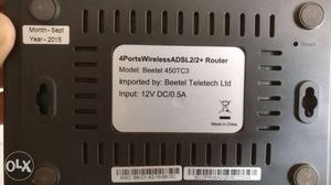 Black 4 Ports Wireless Router