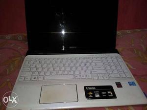 Black And White Sony Laptop Computer