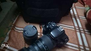 Black Canon 600dEOS DSLR Camera With Lens And Bag