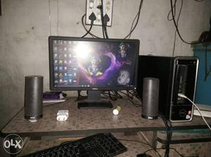 Black Dell Computer Desktop System