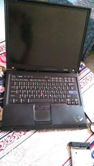 Black Laptop Computer 80Gb HDD 1 GB RAM