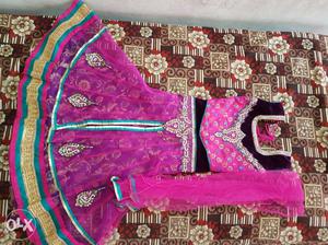 Choli suit for 5 to 7years old girl. used only once.. 28