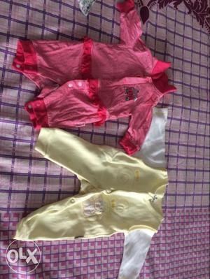 Gently used new born rompers at Rs 100 each