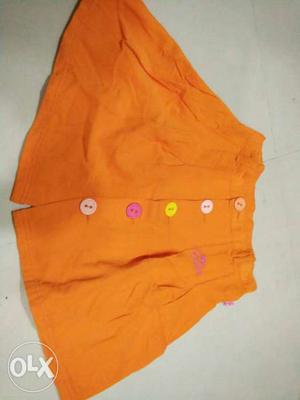 Girls's Orange Skirt
