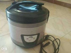 Gray And Black Rice Cooker