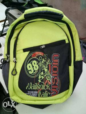 Green, Black, And Green Wailsnick Backpack