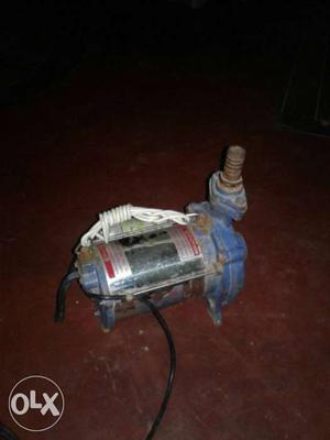 Grey And Blue DC Motor