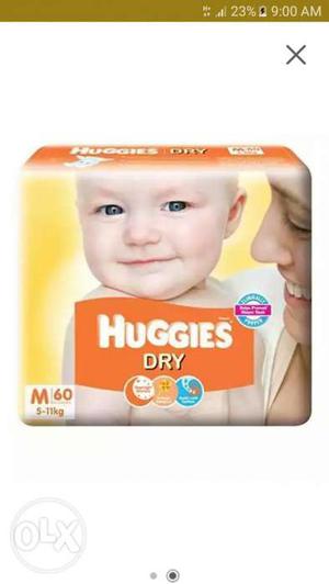 Huggies diepers new packed unused for kids M size