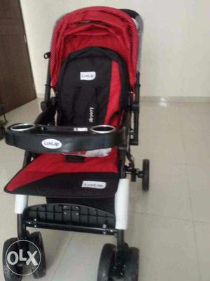 LuvLap Galaxy Baby Stroller - Red & Black