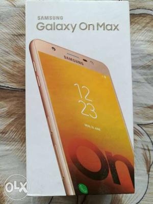 New samsung galaxy on Max only 25 days used.sealed