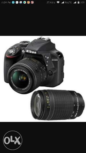 Nikon d ek lens hai  or camera 3 year