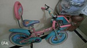 Toddler's Pink And Blue Bicycle