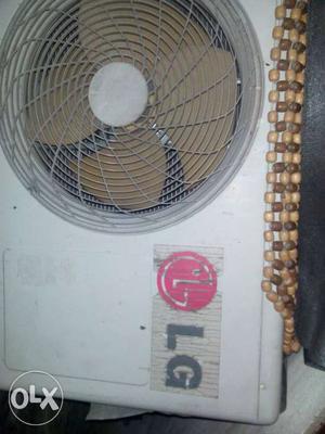 White LG Air conditioner indoor and outdoor unit