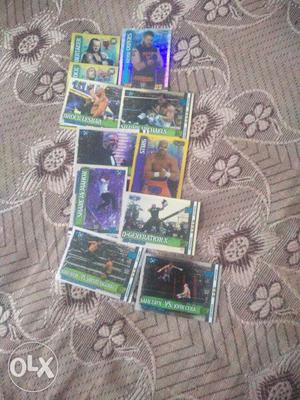 Wwe slam attax card silver and gold cards