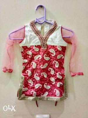 3 to 4 yr Female New Patiala suit