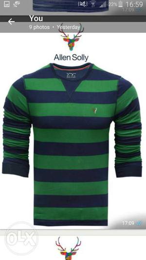 Allen solly t shirts full sleev 220gsm only 400/-