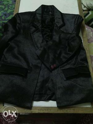 Black colour Blazer with Tie for boy for 1 to 2