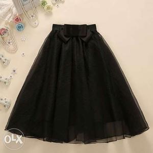 Black shinning Net Skirt new and packed