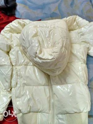 Bubble Beige Zip-up Hooded Jacket Brand New Urgent Sale need